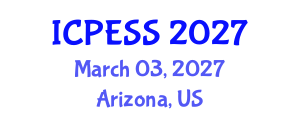 International Conference on Physical Education and Sport Science (ICPESS) March 03, 2027 - Arizona, United States International Conference on Physical Education and Sport Science (ICPESS) March 03, 2027 - Arizona, United States