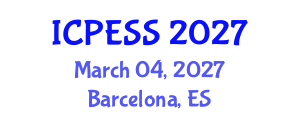 International Conference on Physical Education and Sport Science (ICPESS) March 04, 2027 - Barcelona, Spain International Conference on Physical Education and Sport Science (ICPESS) March 04, 2027 - Barcelona, Spain