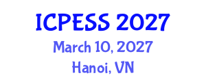 International Conference on Physical Education and Sport Science (ICPESS) March 10, 2027 - Hanoi, Vietnam International Conference on Physical Education and Sport Science (ICPESS) March 10, 2027 - Hanoi, Vietnam