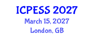 International Conference on Physical Education and Sport Science (ICPESS) March 15, 2027 - London, United Kingdom International Conference on Physical Education and Sport Science (ICPESS) March 15, 2027 - London, United Kingdom