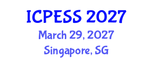 International Conference on Physical Education and Sport Science (ICPESS) March 29, 2027 - Singapore, Singapore International Conference on Physical Education and Sport Science (ICPESS) March 29, 2027 - Singapore, Singapore