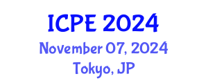 International Conference on Physical Education (ICPE) November 07, 2024 - Tokyo, Japan