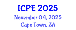 International Conference on Physical Education (ICPE) November 04, 2025 - Cape Town, South Africa