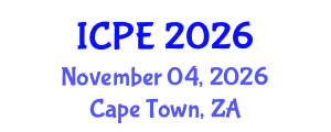 International Conference on Physical Education (ICPE) November 04, 2026 - Cape Town, South Africa