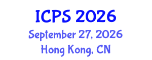 International Conference on Physical Sciences (ICPS) September 27, 2026 - Hong Kong, China International Conference on Physical Sciences (ICPS) September 27, 2026 - Hong Kong, China