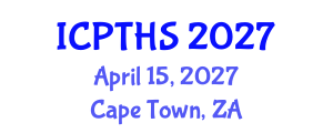 International Conference on Physical Therapy and Health Sciences (ICPTHS) April 15, 2027 - Cape Town, South Africa International Conference on Physical Therapy and Health Sciences (ICPTHS) April 15, 2027 - Cape Town, South Africa