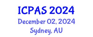 International Conference on Physics and Astronomical Sciences (ICPAS) December 02, 2024 - Sydney, Australia