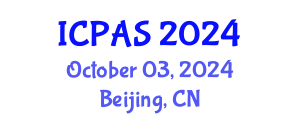 International Conference on Physics and Astronomical Sciences (ICPAS) October 03, 2024 - Beijing, China