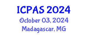International Conference on Physics and Astronomical Sciences (ICPAS) October 03, 2024 - Madagascar, Madagascar