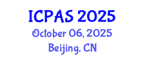 International Conference on Physics and Astronomical Sciences (ICPAS) October 06, 2025 - Beijing, China