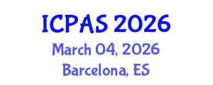 International Conference on Physics and Astronomical Sciences (ICPAS) March 04, 2026 - Barcelona, Spain