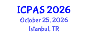 International Conference on Physics and Astronomical Sciences (ICPAS) October 25, 2026 - Istanbul, Turkey