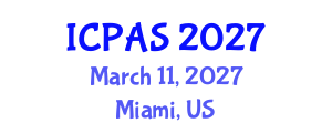 International Conference on Physics and Astronomical Sciences (ICPAS) March 11, 2027 - Miami, United States International Conference on Physics and Astronomical Sciences (ICPAS) March 11, 2027 - Miami, United States