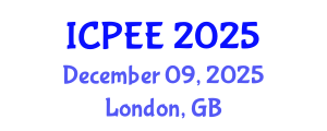 International Conference on Physics and Electronics Engineering (ICPEE) December 09, 2025 - London, United Kingdom