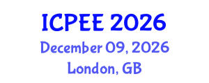 International Conference on Physics and Electronics Engineering (ICPEE) December 09, 2026 - London, United Kingdom International Conference on Physics and Electronics Engineering (ICPEE) December 09, 2026 - London, United Kingdom