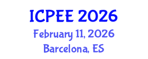 International Conference on Physics and Electronics Engineering (ICPEE) February 11, 2026 - Barcelona, Spain