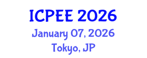 International Conference on Physics and Electronics Engineering (ICPEE) January 07, 2026 - Tokyo, Japan