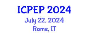 International Conference on Physics and Engineering Physics (ICPEP) July 22, 2024 - Rome, Italy