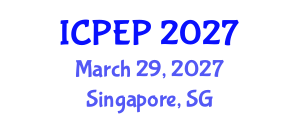 International Conference on Physics and Engineering Physics (ICPEP) March 29, 2027 - Singapore, Singapore International Conference on Physics and Engineering Physics (ICPEP) March 29, 2027 - Singapore, Singapore
