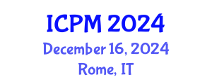 International Conference on Physics and Mathematics (ICPM) December 16, 2024 - Rome, Italy