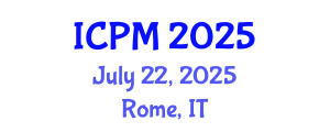 International Conference on Physics and Mathematics (ICPM) July 22, 2025 - Rome, Italy