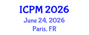 International Conference on Physics and Mathematics (ICPM) June 24, 2026 - Paris, France