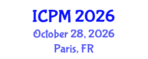 International Conference on Physics and Mathematics (ICPM) October 28, 2026 - Paris, France