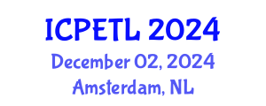 International Conference on Physics Education, Teaching and Learning (ICPETL) December 02, 2024 - Amsterdam, Netherlands