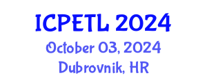International Conference on Physics Education, Teaching and Learning (ICPETL) October 03, 2024 - Dubrovnik, Croatia