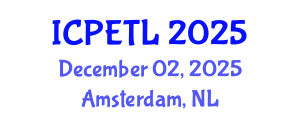 International Conference on Physics Education, Teaching and Learning (ICPETL) December 02, 2025 - Amsterdam, Netherlands
