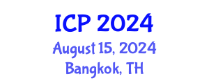 International Conference on Physics (ICP) August 15, 2024 - Bangkok, Thailand