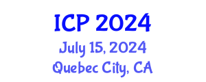 International Conference on Physics (ICP) July 15, 2024 - Quebec City, Canada