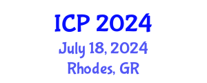International Conference on Physics (ICP) July 18, 2024 - Rhodes, Greece