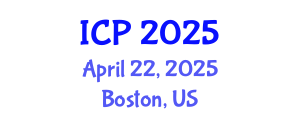 International Conference on Physics (ICP) April 22, 2025 - Boston, United States