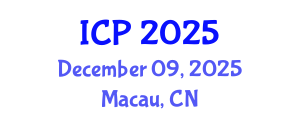 International Conference on Physics (ICP) December 09, 2025 - Macau, China