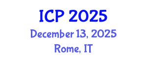 International Conference on Physics (ICP) December 13, 2025 - Rome, Italy