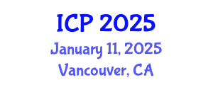 International Conference on Physics (ICP) January 11, 2025 - Vancouver, Canada