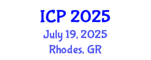 International Conference on Physics (ICP) July 19, 2025 - Rhodes, Greece
