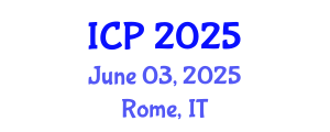 International Conference on Physics (ICP) June 03, 2025 - Rome, Italy