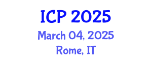 International Conference on Physics (ICP) March 04, 2025 - Rome, Italy