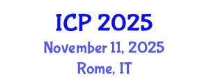 International Conference on Physics (ICP) November 11, 2025 - Rome, Italy