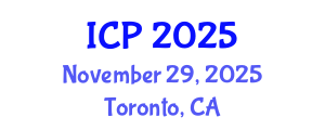 International Conference on Physics (ICP) November 29, 2025 - Toronto, Canada
