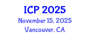 International Conference on Physics (ICP) November 15, 2025 - Vancouver, Canada