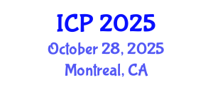 International Conference on Physics (ICP) October 28, 2025 - Montreal, Canada