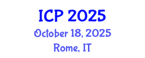 International Conference on Physics (ICP) October 18, 2025 - Rome, Italy