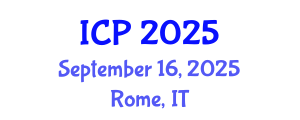 International Conference on Physics (ICP) September 16, 2025 - Rome, Italy
