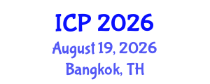 International Conference on Physics (ICP) August 19, 2026 - Bangkok, Thailand International Conference on Physics (ICP) August 19, 2026 - Bangkok, Thailand