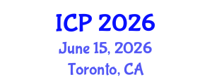 International Conference on Physics (ICP) June 15, 2026 - Toronto, Canada