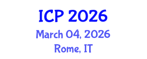 International Conference on Physics (ICP) March 04, 2026 - Rome, Italy