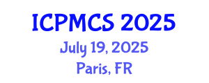 International Conference on Physics, Mathematics and Computer Science (ICPMCS) July 19, 2025 - Paris, France